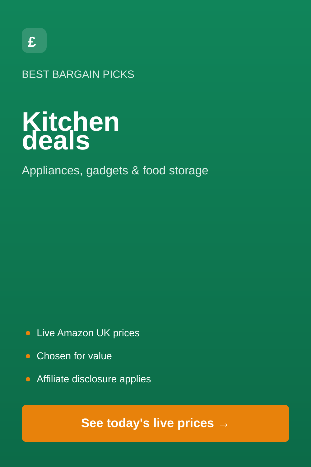 Kitchen deals — Best Bargain Picks